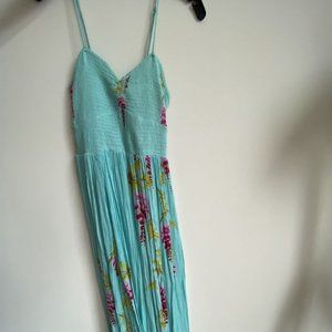 Free People Blue Floral Maxi Dress